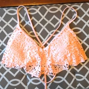 Gorgeous NWOT pink bikini top!